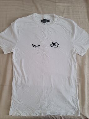French Connection Men's Soft White Tee Shirt